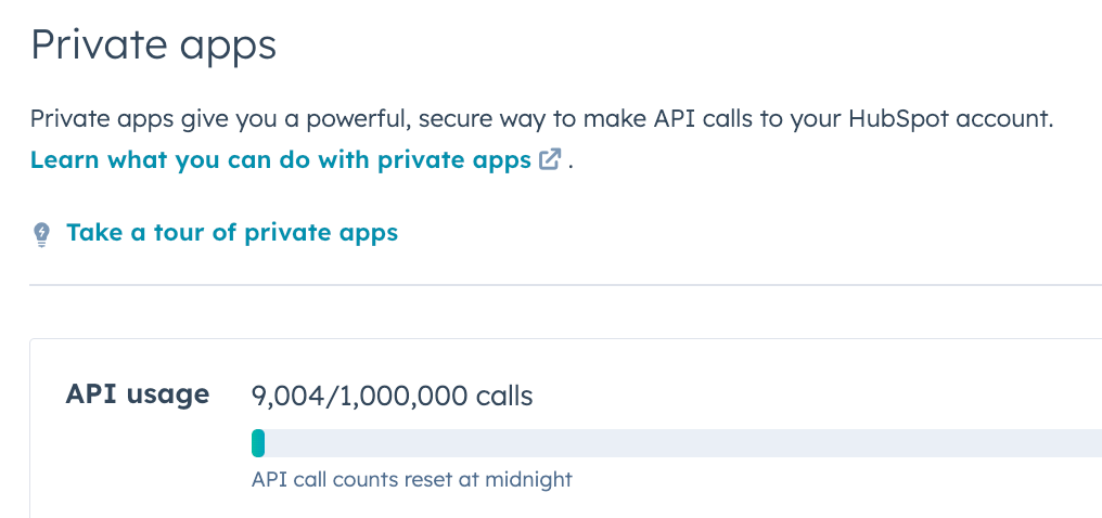 Hubspot-daily-api-limit-check